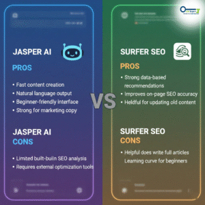Jasper vs Surfer SEO for content writers